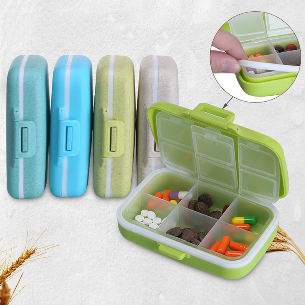 Biodegradable Eco Case - Organizador de Pílulas Portátil com Seis