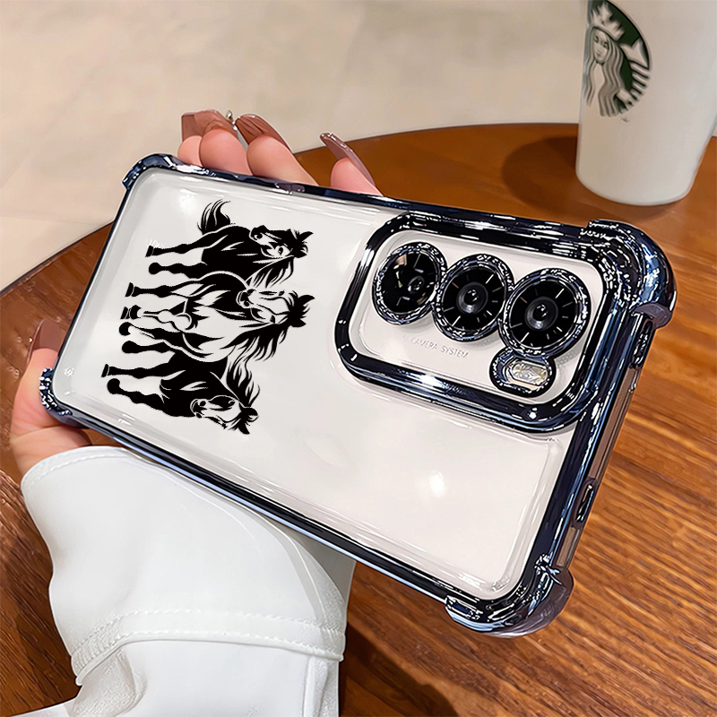 Phone Cases Horse - Capa de Telefone Transparente com Revestimento