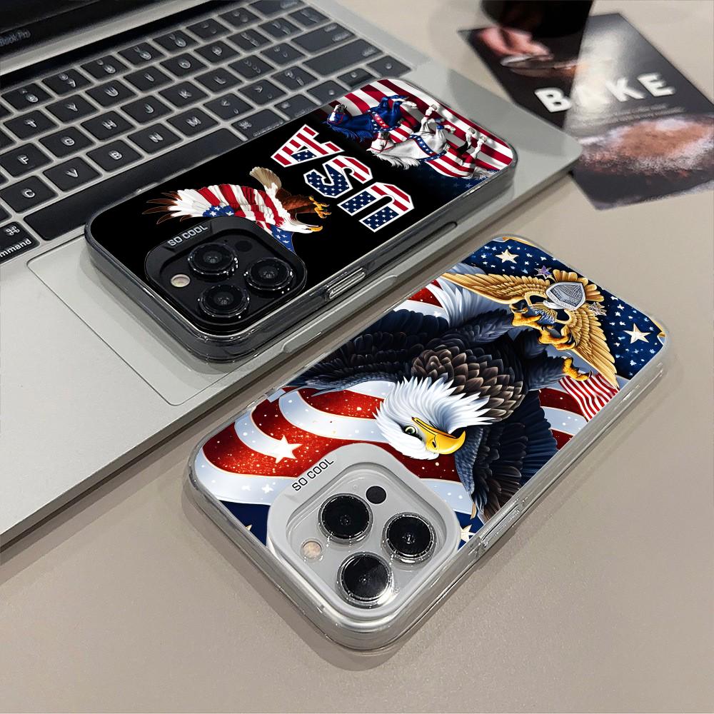 Phone Cases Usa - Capa de Celular Translúcida com Bandeira