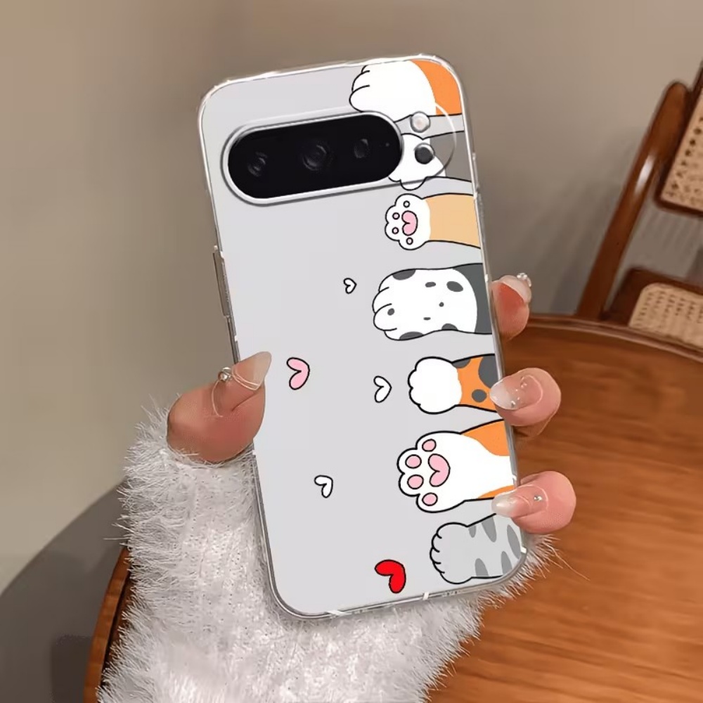 Phone Cases Google Pixel 10 Pro - Capa de Silicone Transparente com Estampa