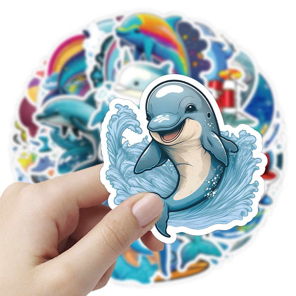 Phone Cases Wholesale - 10/30/50pcs Adesivos de Animais Marinhos em