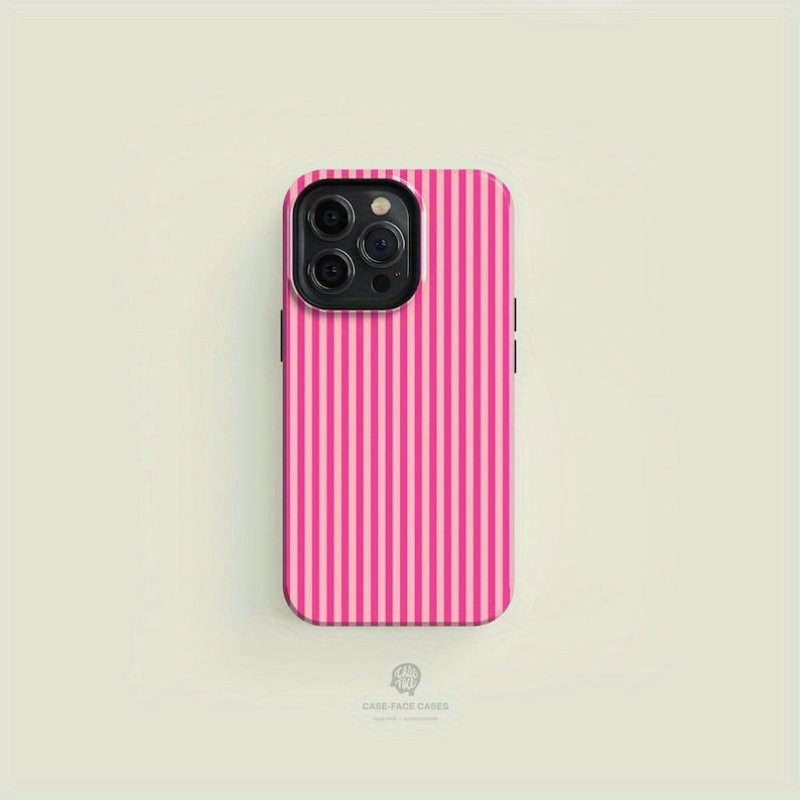 Buy Phone Cases - Listrado rosa em rosa resistente caso