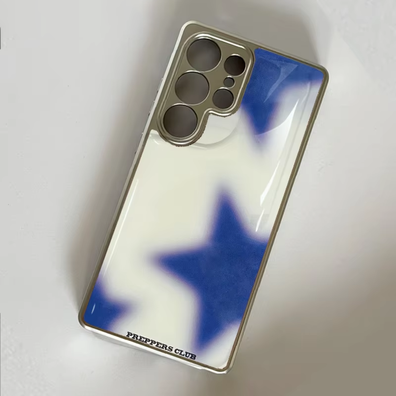 Phone Cases Korean - Capa de Telefone com Gradiente Azul