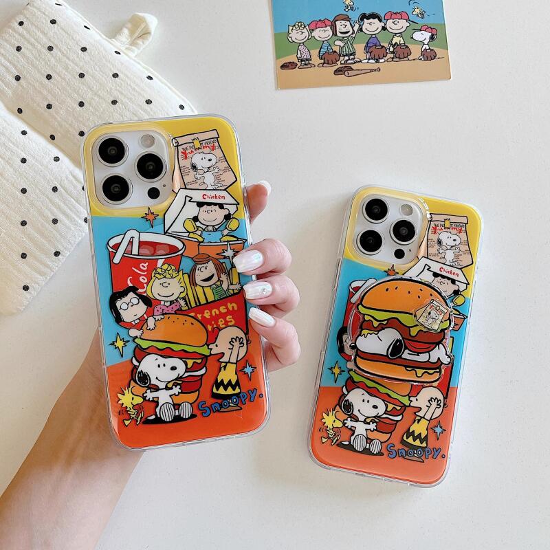 Phone Cases Wholesale - Capa Protetora Magnética Antichoque Snoopy Cartoon
