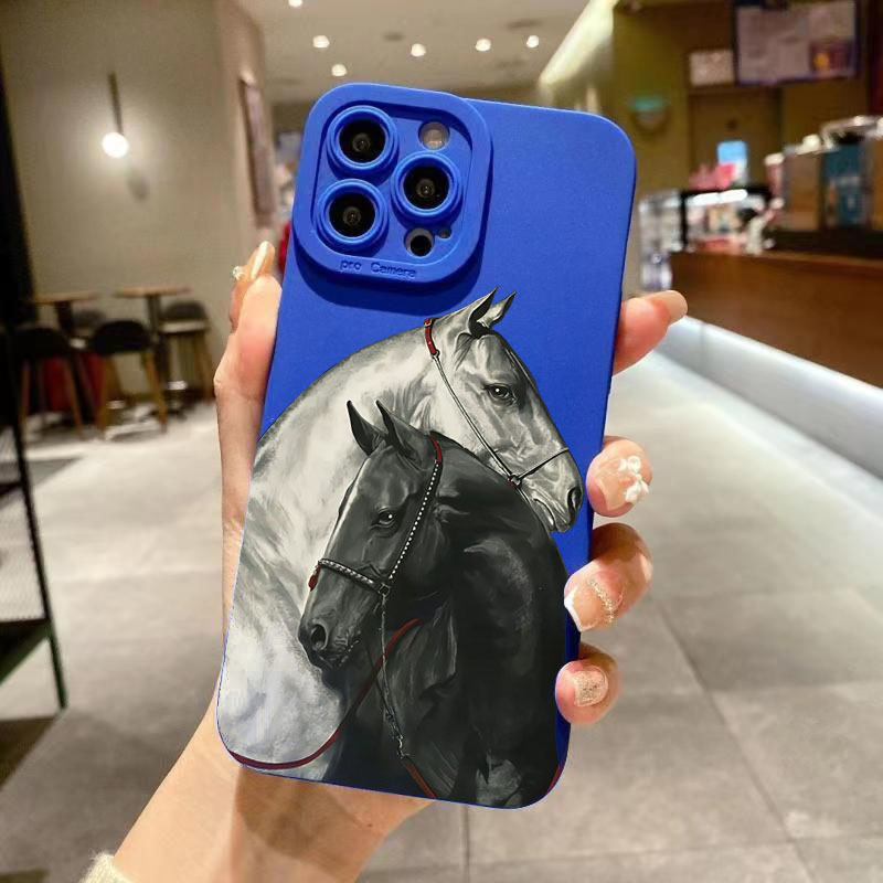 Capas de Silicone Vintage com  - Phone Cases Horse avaliação e preço