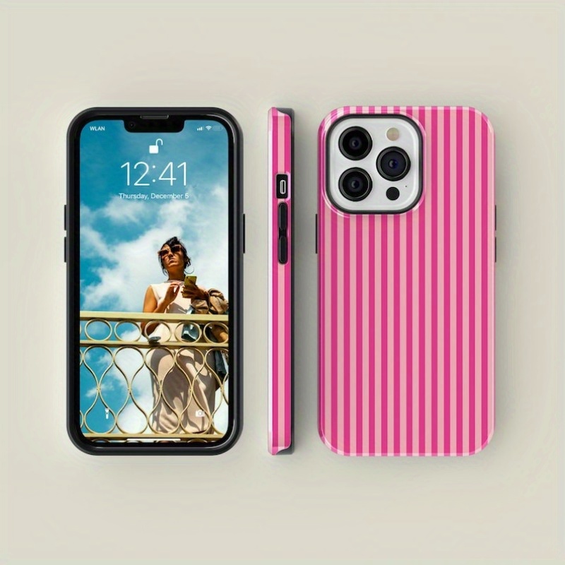Listrado rosa em rosa resisten - Buy Phone Cases avaliação e preço
