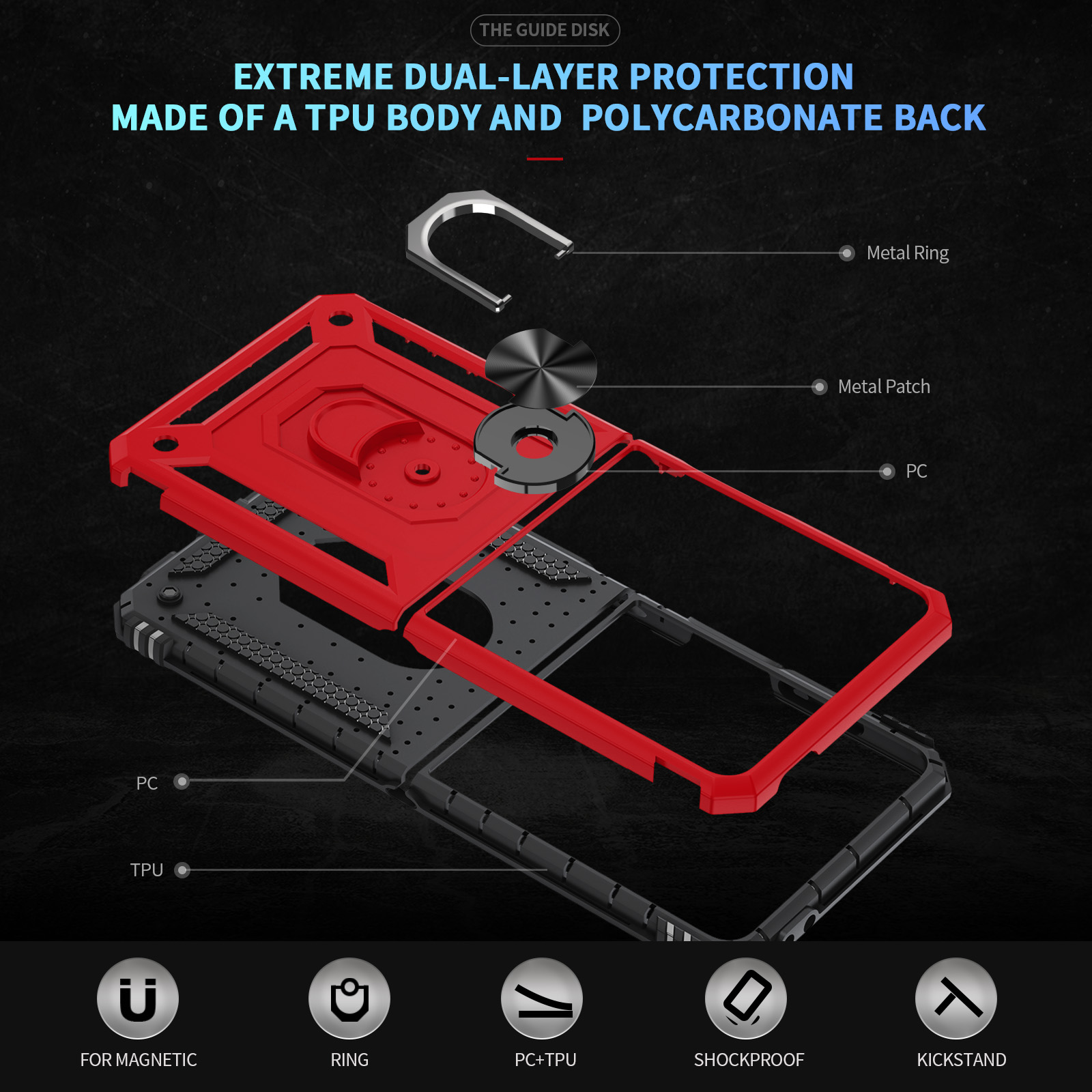 Capa de telefone à prova de ch - Rugged Armor Case avaliação e preço
