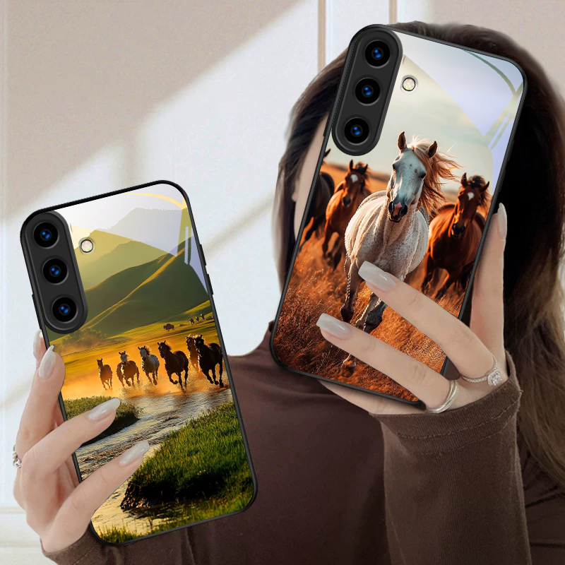 Capa de Telefone de Vidro Pret - Phone Cases Horse avaliação e preço