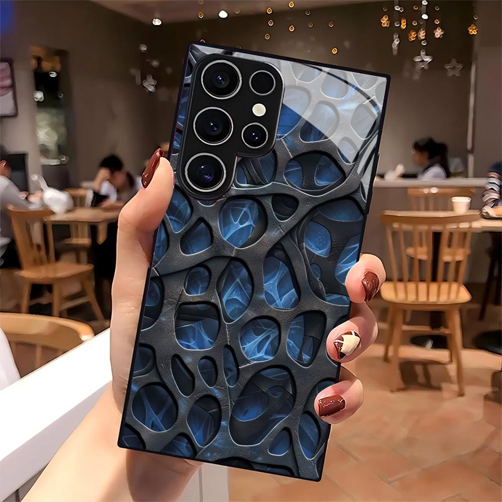 Capa de Telefone de Vidro Azul - Phone Cases Blue avaliação e preço