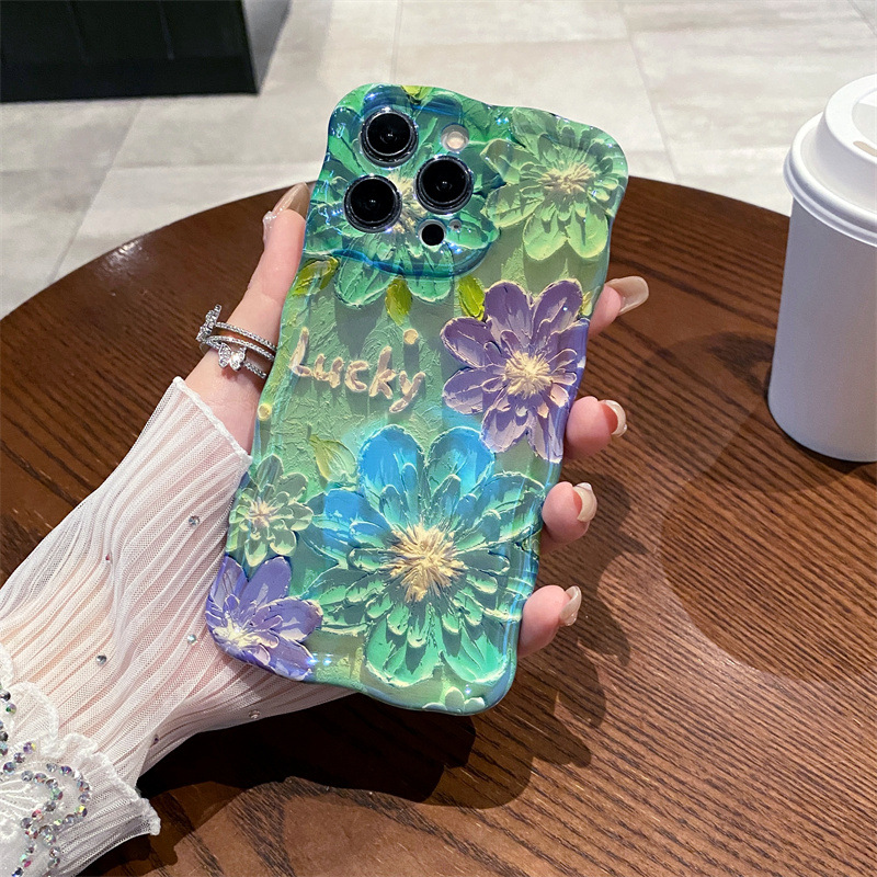 Retro luz azul pintura a óleo  - Phone Cases Blue avaliação e preço