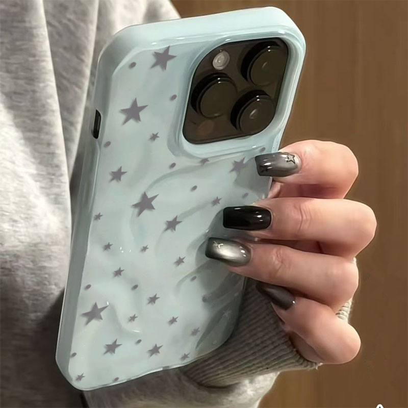 Minimalista cinza-azul estrela - Phone Cases Blue avaliação e preço